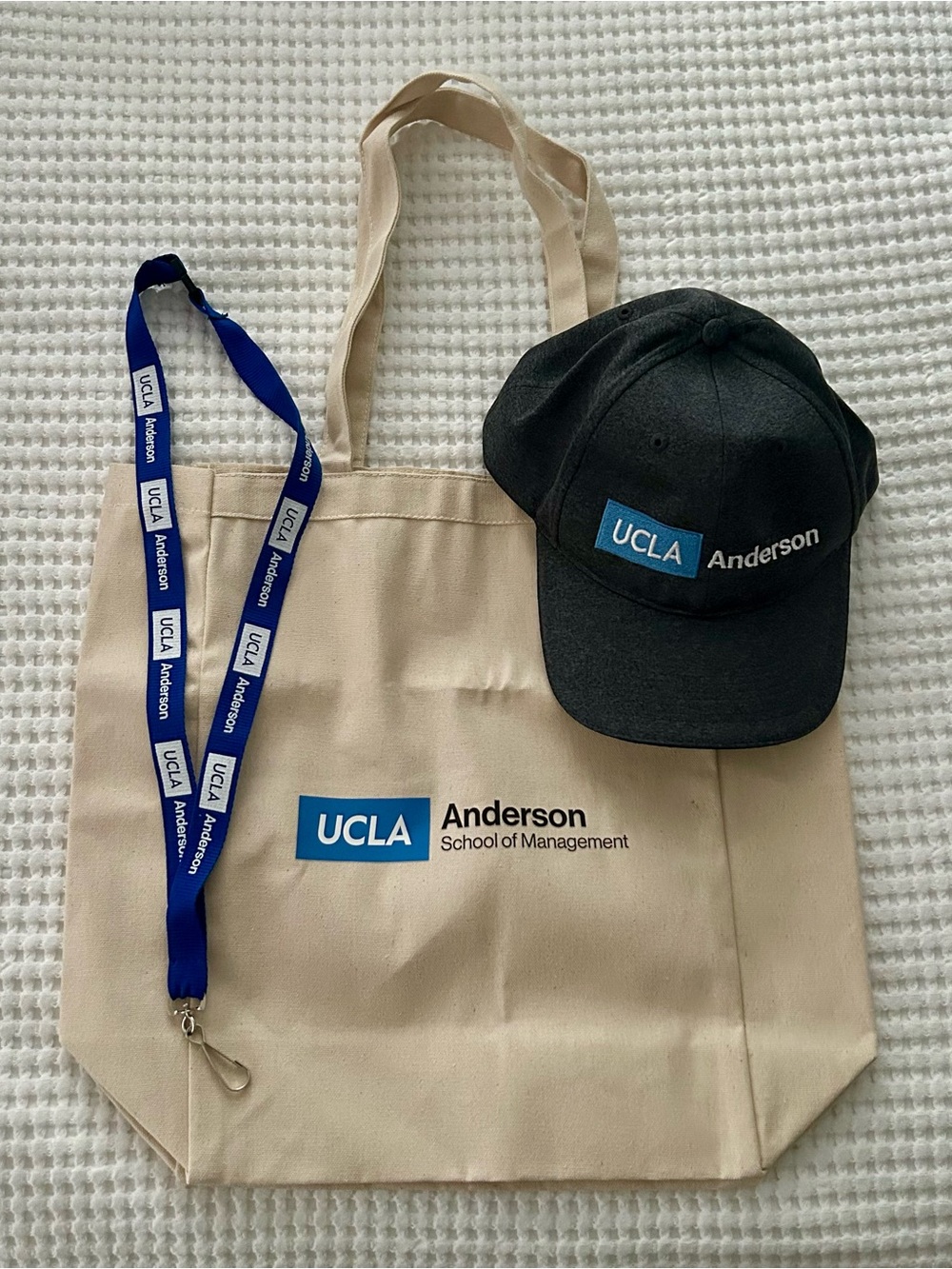 NWOT UCLA Anderson Swag Pack - Hat, Lanyard, & Tote Bag